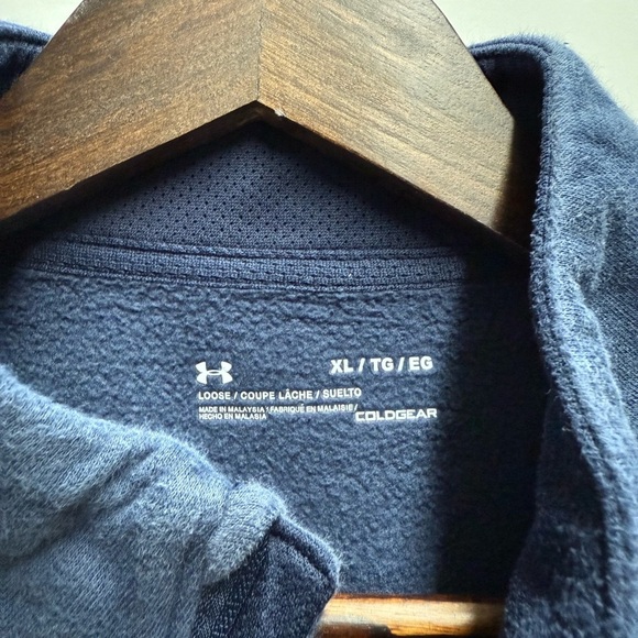 Under Armour Blue Zip Up Sweater - Picture 2 of 4
